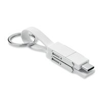 PORTACHIAVI CON CAVO RICARICA 4 IN 1